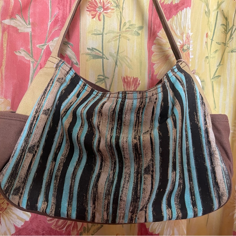 Seahorse Beaded & Painted Sea Horses Women's Kate McRostie Bag - Brown & Cream - Picture 6 of 11